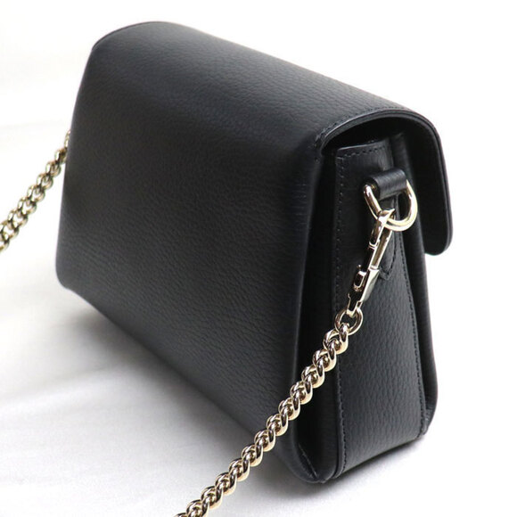 Gucci Interlocking G Shoulder Bag Black - Picture 2 of 5